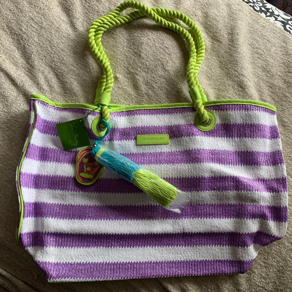 Vera Bradley Striped Tote *New*
